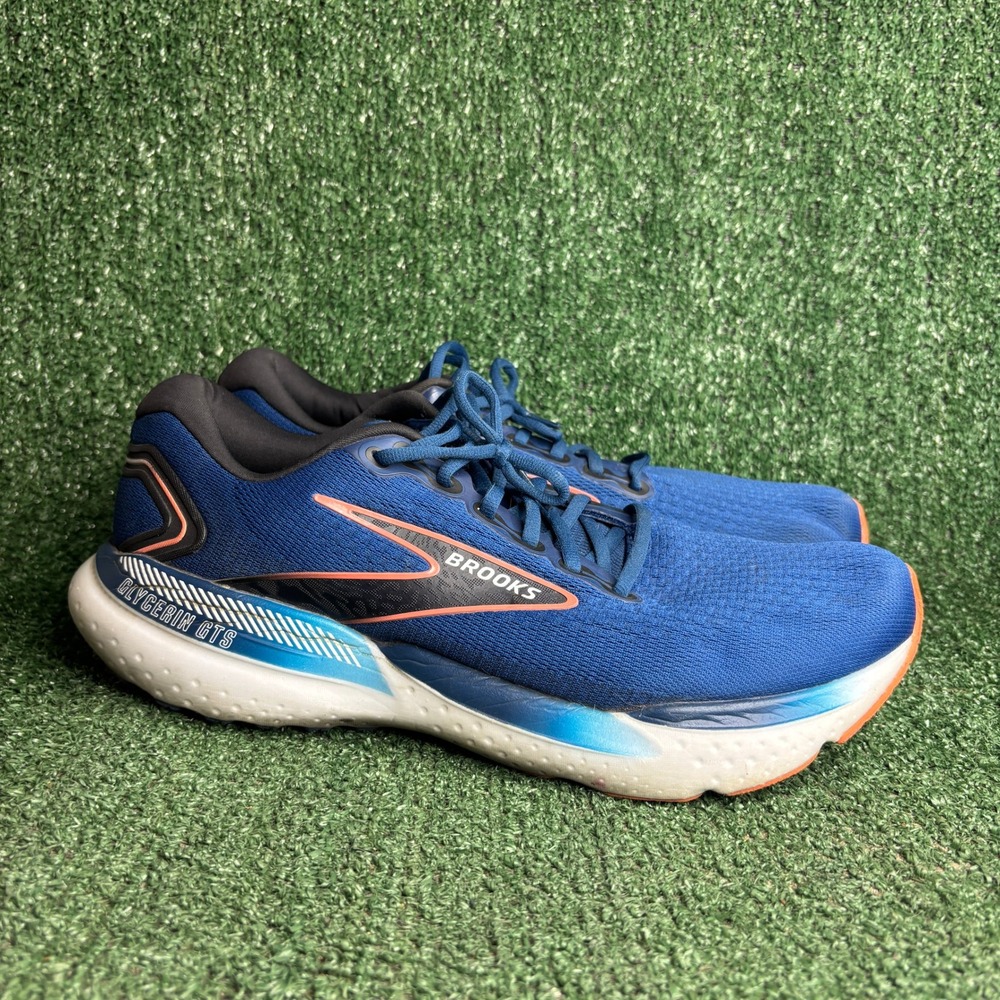 Brooks Glycerin GTS 21 DNA Loft Cushion Support Running Sneaker Blue Mens 12.5 D